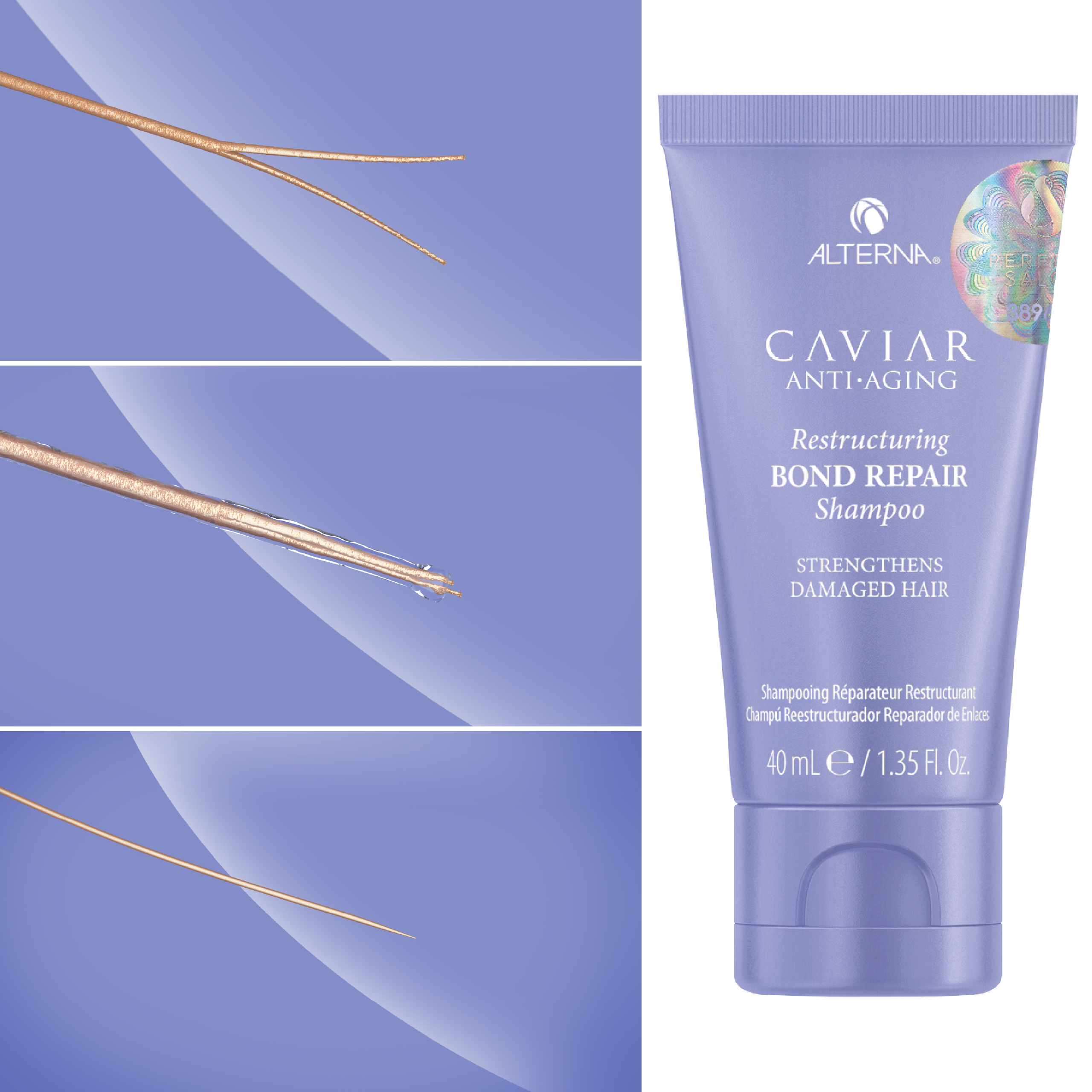 Szampon ALTERNA Caviar Anti-Aging Bond Repair 40 ml - obrazek 2