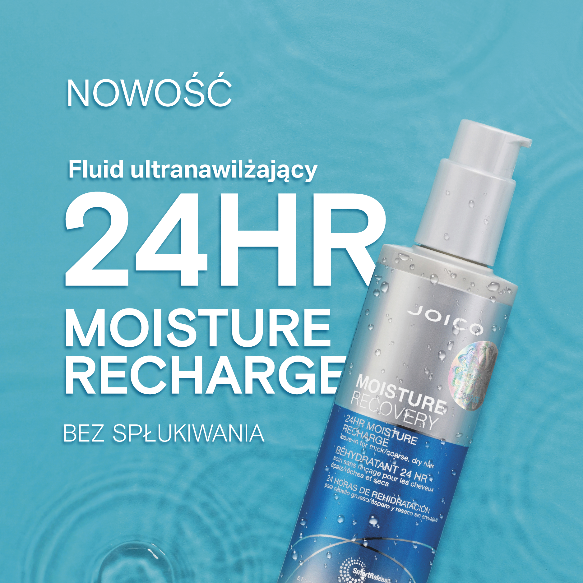 Fluid nawilżający bez spłukiwania JOICO MOISTURE RECOVERY™ 24HR MOISTURE RECHARGE 200ML - obrazek 10