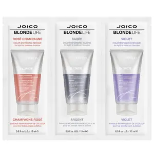 Zestaw masek koloryzujących JOICO Blonde Life Mask Trio - saszetki