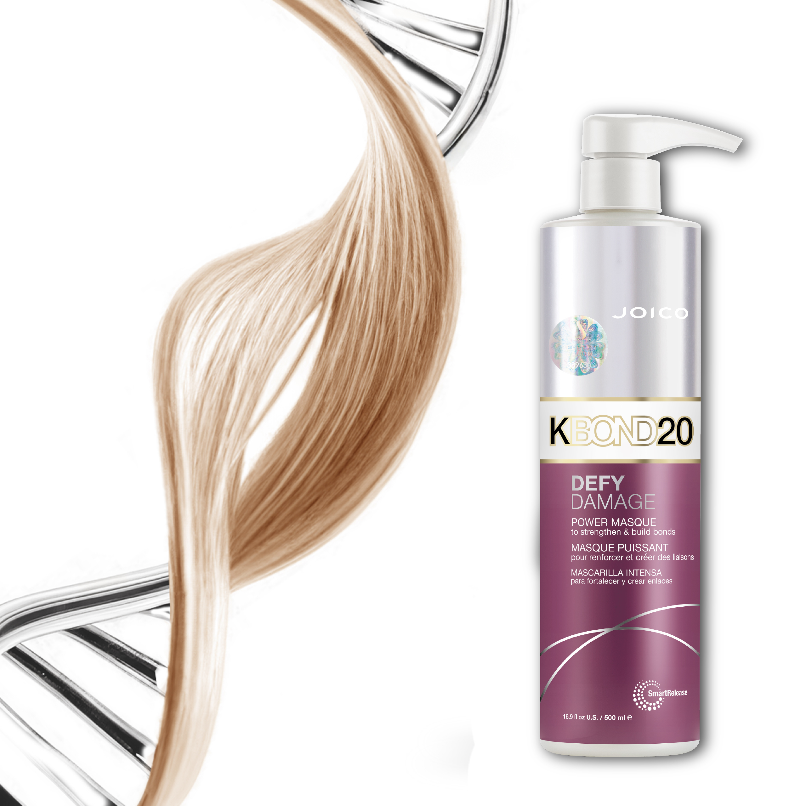 Maska odbudowująca wiązania JOICO Defy Damage KBOND20 Mask 500 ml - obrazek 5