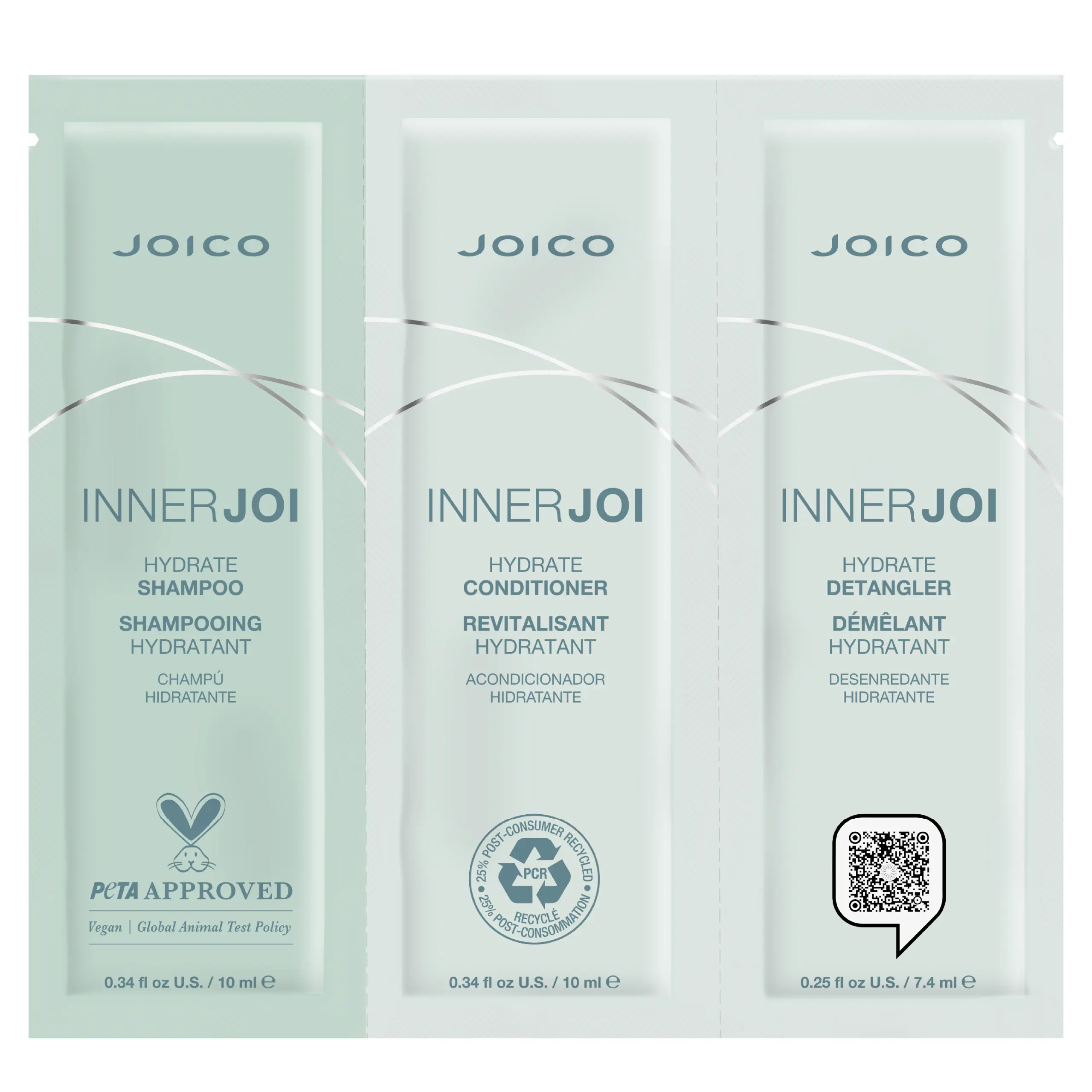 Zestaw nawilżający JOICO InnerJoi Hydrate Trio 3x10 ml - saszetki