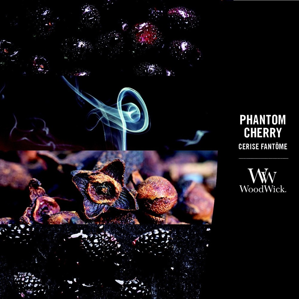 WOODWICK PHANTOM CHERRY 275G - obrazek 2