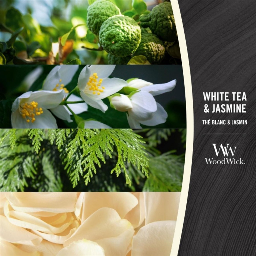 WOODWICK WHITE TEA & JASMINE 610G - obrazek 2