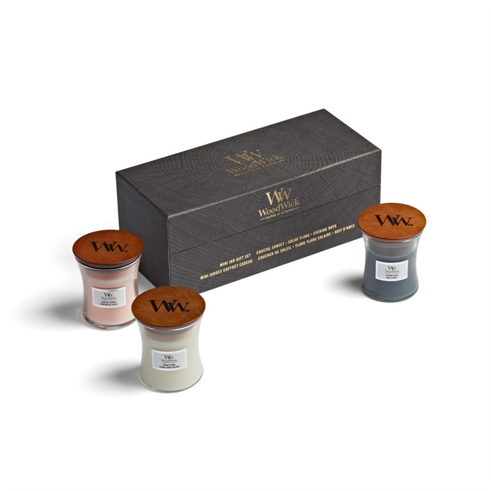 WOODWICK ZESTAW PREZENTOWY 3 X 85G (EVENING ONYX, SOLAR YLANG, COASTAL SUNSET) - obrazek 3