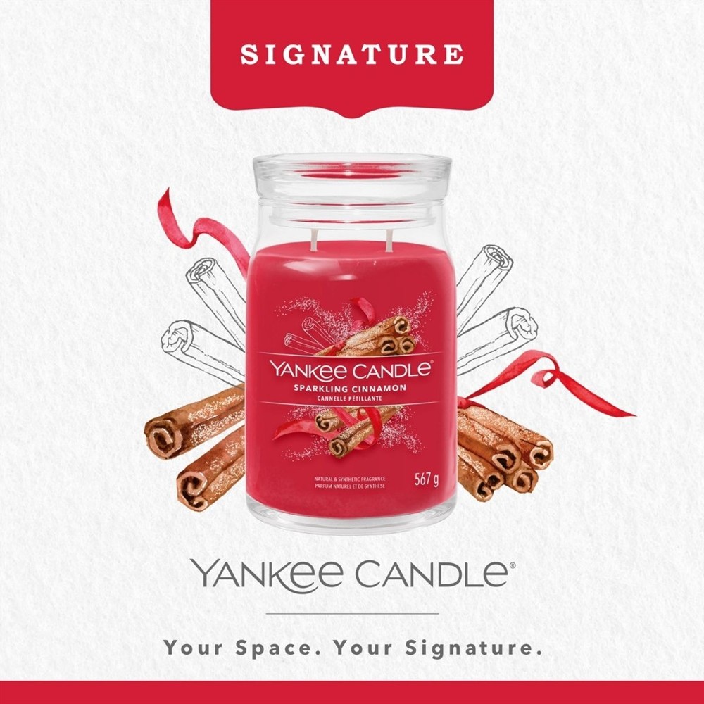 YANKEE CANDLE SPARKLING CINNAMON 567G - obrazek 3