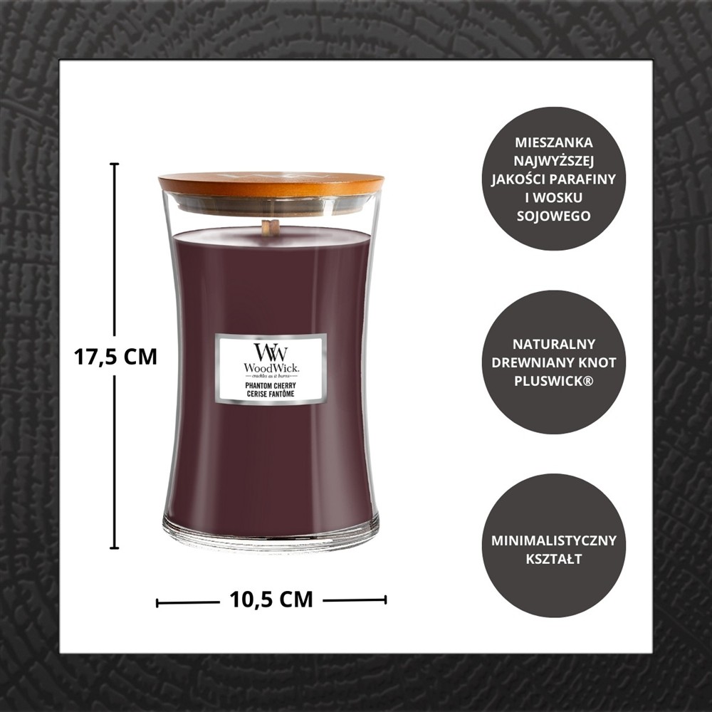 WOODWICK PHANTOM CHERRY 610G - obrazek 3