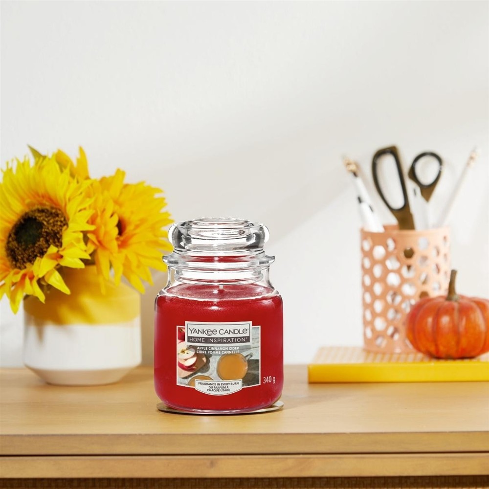 YANKEE CANDLE APPLE CINNAMON CIDER 340G - obrazek 4