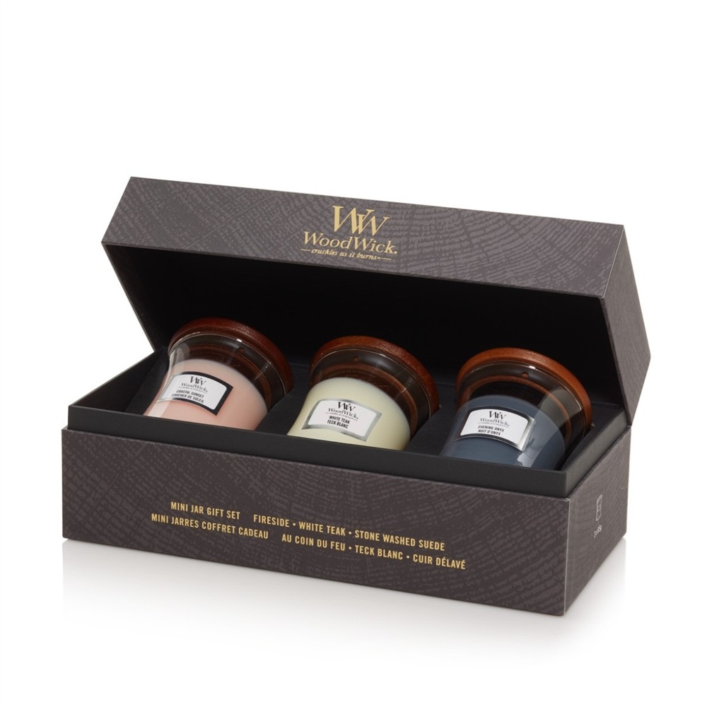 WOODWICK ZESTAW PREZENTOWY 3 X 85G (EVENING ONYX, SOLAR YLANG, COASTAL SUNSET) - obrazek 4