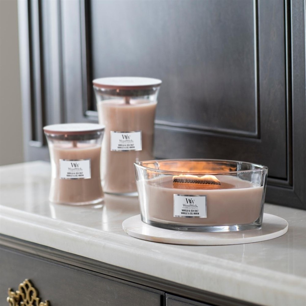 WOODWICK VANILLA & SEA SALT 275G - obrazek 5