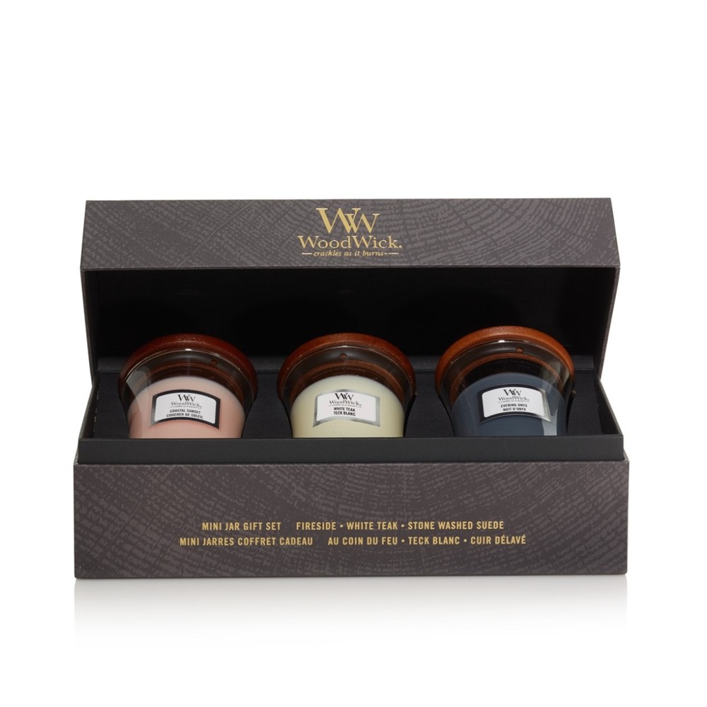 WOODWICK ZESTAW PREZENTOWY 3 X 85G (EVENING ONYX, SOLAR YLANG, COASTAL SUNSET) - obrazek 5
