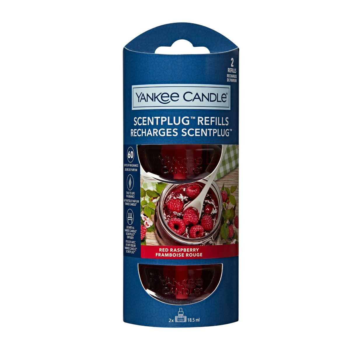 Yankee Candle Signature RED RASPBERRY Uzupełniacz do odświeżacza elektrycznego 2x18,5ml