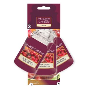 Yankee Candle Signature BLACK CHERRY Car Bonus Pack 3x15g zapach samochodowy