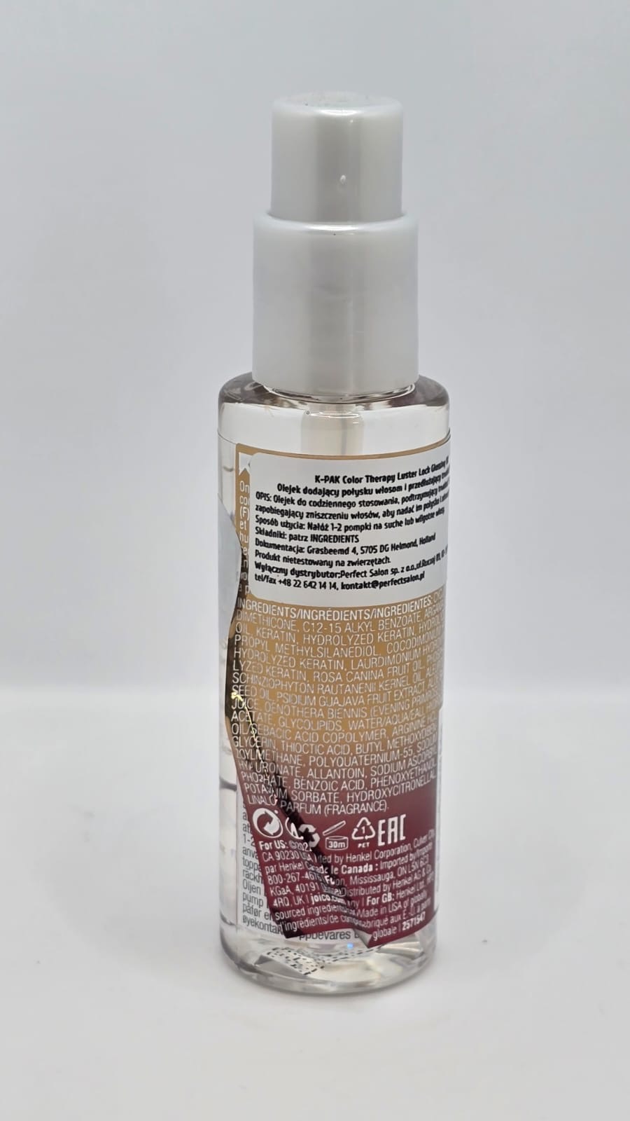Olejek JOICO K-Pak Color Therapy Luster Lock Glossing Oil 63 ml (Kopia) - obrazek 3